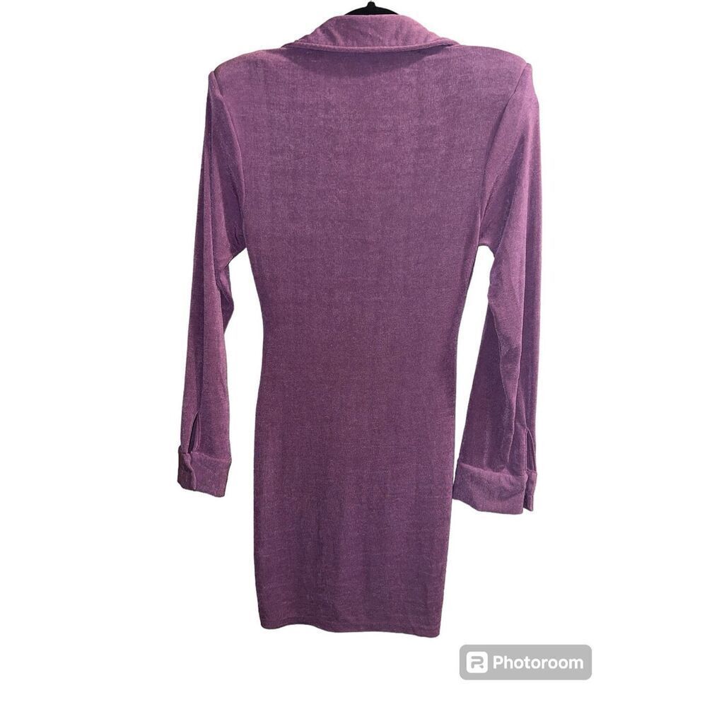 ✨MABLE EMERSYN SLINKY BUTTON DOWN SZ SMALL PURPLE DRESS✨ - Picture 7 of 10
